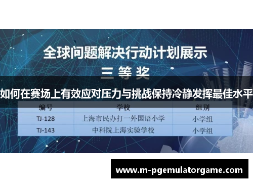 如何在赛场上有效应对压力与挑战保持冷静发挥最佳水平